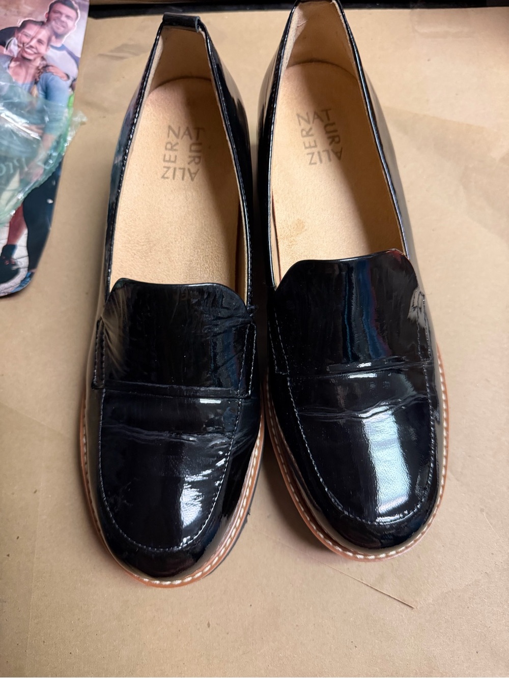 Naturalizer Black Patent Leather Men’s Slip-On Loafers